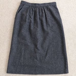 Vintage Wool Skirt with Pockets